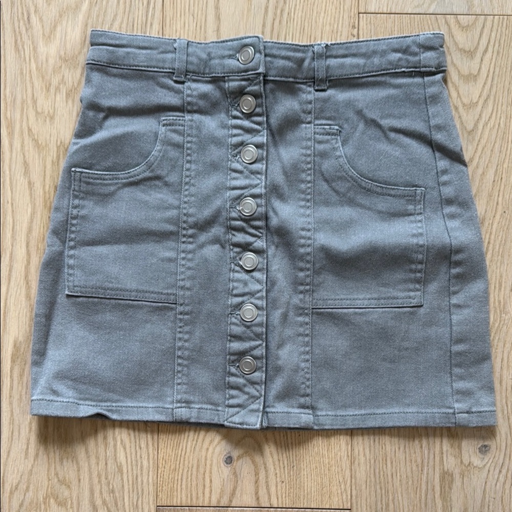 Altar'd State Gray Mini Skirt